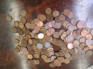 Unknown Amount of Wheat Pennies...