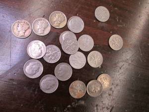 1960s Era Dimes, & 1945, 1918, 194...