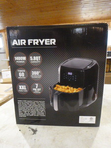 lot 16 image: NEW Real Power 5.8 Quart Air Fryer