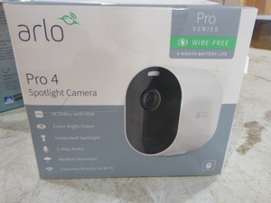 lot 26 image: NEW Arlo Pro 4 Spotlight Camera