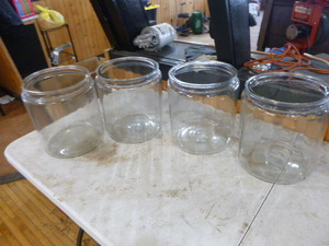 lot 57 image: 4 Large Glass Jars