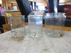lot 58 image: 3 Large Glass Jars