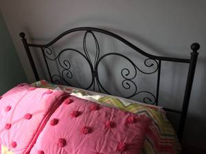 Metal Headboard and Bed Frame