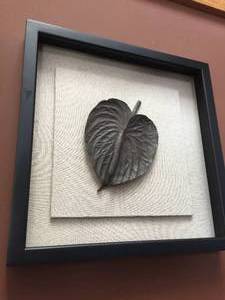 2 Leaf On Canvas Wall Hangings