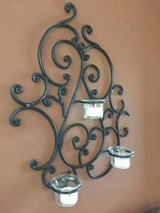Metal Wall Mount Candle Holder