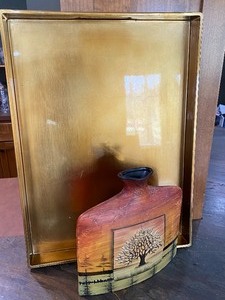 Decorative Vase and Tray