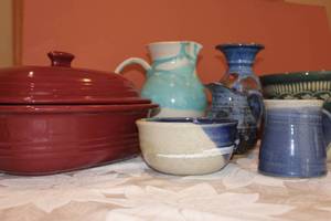 lot 55 image: Handthrown Pottery, Bakeware