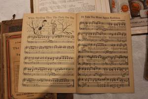 lot 89 image: Vintage Cookbooks and Music Books