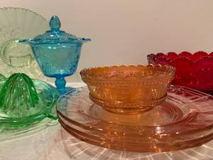 lot 97 image: Colored glass beauties