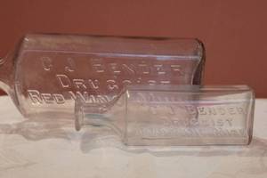 lot 99 image: Antique prescription bottles