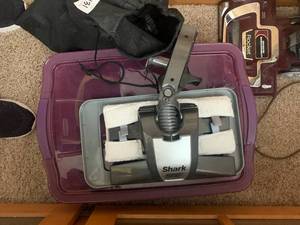 lot 131 image: Shark vacs and accessories