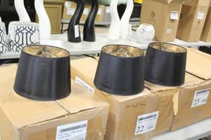 Lot of (3) Lamp Shade Black 8Wx8H