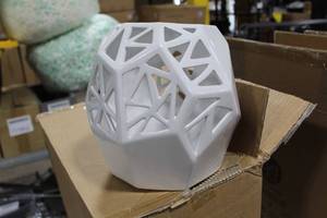 Lot of (4) Accent Dcor Vallejo Lantern White 9Wx10H (in box)