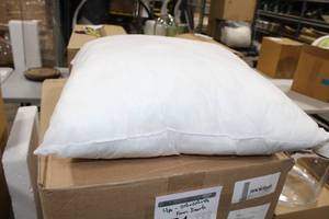 Lot of (4) Foam Pillow Insert 20Lx4THx20W
