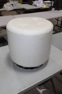 Stool White 17Wx17H