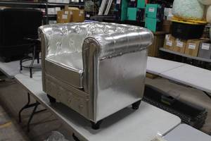 High Arm Chair Silver 30Wx25Dx26H