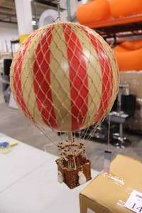 Authentic Models Travels Light Royal Aero Hot Air Balloon True Red 14Wx14H (in box)