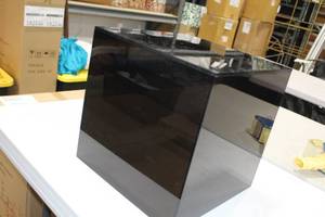 Acrylic Cube Display Black 12Lx12Wx12H