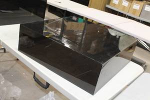 Acrylic Display Black 25Lx25Wx8H