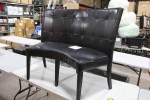 Baquette Sofa Black 48Lx24Wx40H