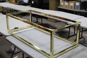 Metal Coffee Table Frame Gold 48Lx22Wx15H