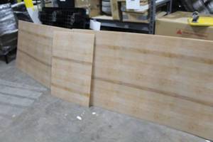 Lot of (3) Plexiglass Sheet Wood Plank Pattern 6Lx4W