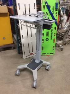 WOW MSRP $1500 Ergotron Neo-Flex LAPTOP PLATFORM HEIGHT ADJUSTABLE SIT TO STAND WorkSpace Cart - GREAT CONDITION ELECTRONICS ETC NOT INCLUDED WITH ATTACHED BACK BASKET 