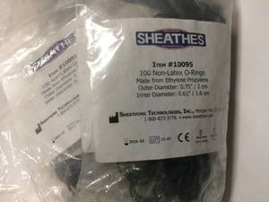 New In Box Roscoe Oxygen Gauge Regulator &amp&nbspSheathes Item #10095 Non-Latex Non-Sterile Black O-Ring Elastics - New