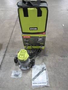 lot 11 image: RYOBI 8.5 Amp 1-12 Peak HP Router, R1631K - Used.