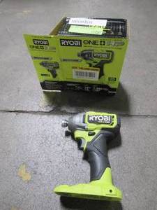 lot 15 image: Ryobi ONE HP 18-Volt Brushless Cordless 14 in. 4-Mode Impact Driver (Tool Only), PBLID02B. Like New.