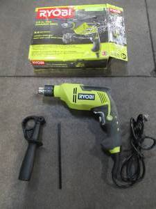 lot 24 image: RYOBI 6.2 Amp 58 in. Variable Speed Reversible Hammer Drill, D620H - Used.
