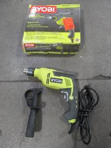 lot 26 image: RYOBI 6.2 Amp 58 in. Variable Speed Reversible Hammer Drill, D620H - Used. - Missing Depth Rod.