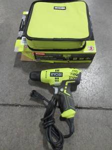 lot 31 image: RYOBI 5.5-Amp 38 in. Variable Speed Drill, D43K - Like New