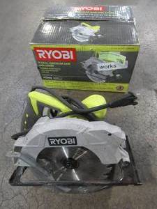 lot 39 image: RYOBI 14-Amp 7-14 in. Circular Saw with Laser, CSB135L - Used.