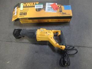 lot 58 image: DEWALT 12 Amp Reciprocating Saw, DWE305 - Slightly Used.
