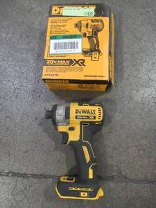 lot 64 image: Dewalt 20-Volt Max XR Brushless 3-Speed 14 in. Impact Driver (Tool-Only), DCF887B - Like New.