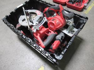 lot 83 image: WHOLESALE MIXED BIN OF MICELLANOUS MILWAUKEE TOOLS - SAWS, DRILLS, AND MORE