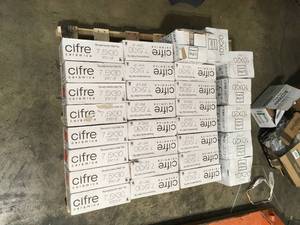 lot 28 image: 30 cases of Moze White 3 in. x 12 in. 9 mm Ceramic Wall Tile Customer Returns See Pictures