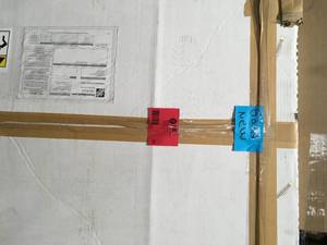 lot 34 image: Unfinished Maple 6 ft. L x 36 in. D x 1.5 in. T Butcher Block Island Countertop by Unbranded Customer Returns See Pictures