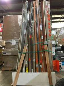 lot 43 image: Heirloom PineMountain Knot 13 in. T x 1-1316 in. W x 72 in. L Vinyl Multi-Purpose Reducer Molding by Zamma Customer Returns See Pictures
