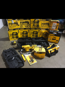 lot 45 image: Lot of Dewalt tools, hardware, and portal starters Customer Returns See Pictures