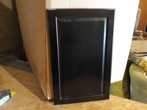 Lot of (4) Mocha Solid Soft Maple Cabinet Doors 18 x 28