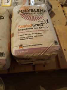 50 LBS of Polyblend Sanded Grout Mix - Sable Brown