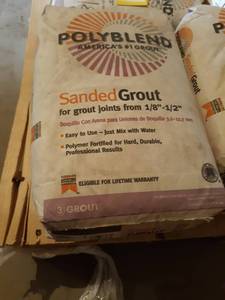50 LBS of Polyblend Sanded Grout Mix - Sable Brown