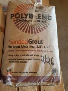 50 LBS of Polyblend Sanded Grout Mix - Dove Grey