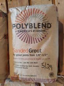 51 LBS of Polyblend Sanded Grout Mix - Dove Grey