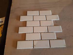 Lot of 25  Daltile Ceramic Mosaic Tile - Arctic White