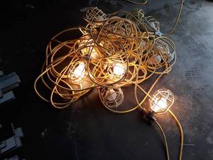 Large Lot of String Work Lights