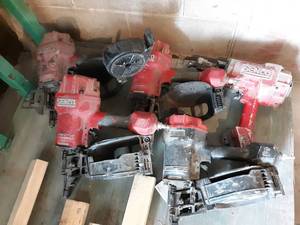 Lot of (5) SENCO SCN65XP Pneumatic Nailers for Parts