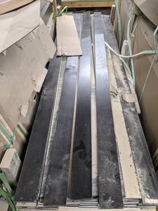 Large Lot of (40) 3-12 x 12 x 7 Mocha Solid Soft Maple MoldingTrim